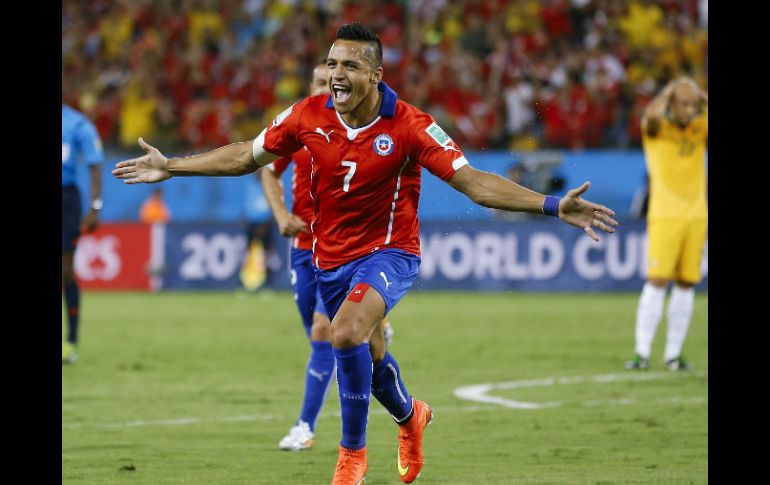 Alexis Sánchez abrió el marcador a favor de Chile. AP /