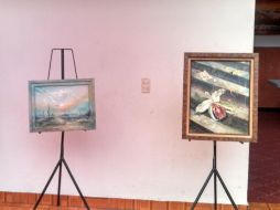 La exposición de pinturas al óleo se encuentra bajo el título 'Vida y naturaleza'.  /