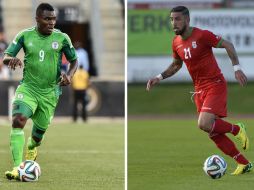 Emenike (i) y Dejagah, los futbolistas más destacados de Nigeria e Irán, respectivamente. AP /