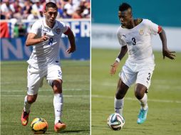 Clint Demsey (i) y Asamoah, dos de los más destacados de americanos y africanos que estarán en la cancha. AP /