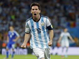 Messi anotó el segundo tanto para Argentina. AP /