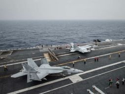 La fuerza naval estadounidense en el Golfo Pérsico la encabeza el portaaviones George H.W. Bush. AFP /