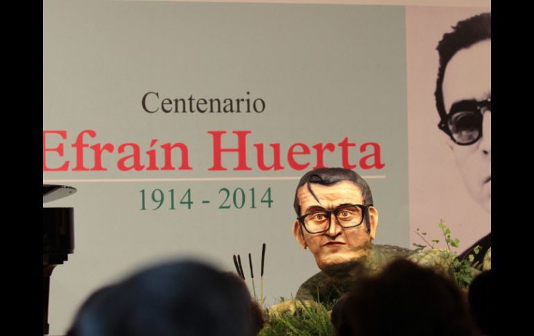 Con esta actividad, se iniciaron a los festejos del centenario del nacimiento de Efraín Huerta. NTX /