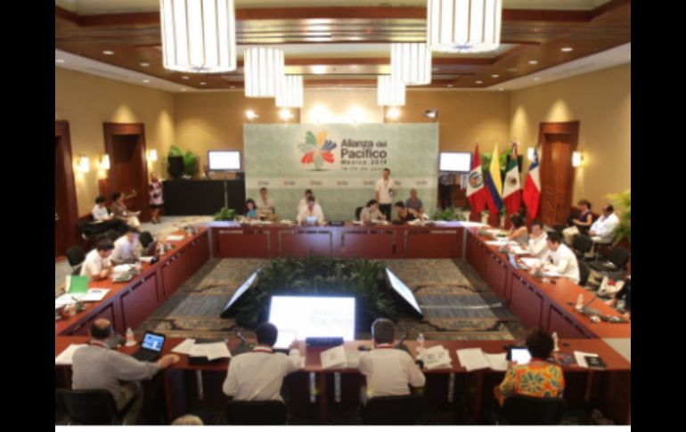 Los trabajos de la Cumbre se han adelantado, delegados ya trabajan en Punta Mita. ‏Foto: @A_delPacifico. ESPECIAL /