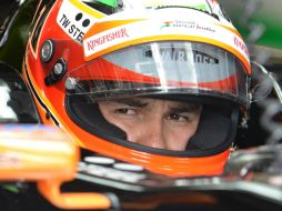 El tapatío tiene ya 28 puntos en lo que va de su primer temporada con Force India. AP /