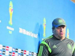 Miguel Herrera dirigirá su quinto partido oficial como entrenador del Tri, ha dirigido en total ocho encuentros. EFE /