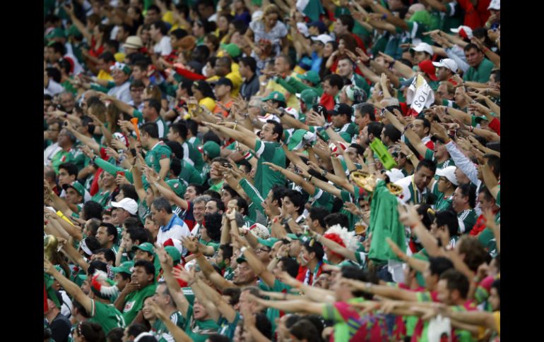 El tradicional grito de '¡Pu...!' no pudo ser aplacado. AP /