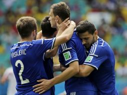 El equipo bosnio dijo adiós al Mundial al menos con una victoria. AFP /