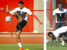 Boateng (i) y Muntari no estarán en el duelo ante Portugal. AFP /