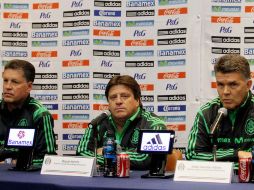 Rueda de prensa. Miguel Herrera reconoció el esfuerzo de sus jugadores. NTX /