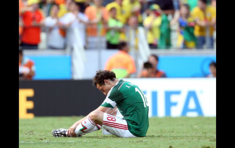 Guardado acepta que en el juego ante Holanda cometieron errores graves que al final les costaron la eliminación. NTX /