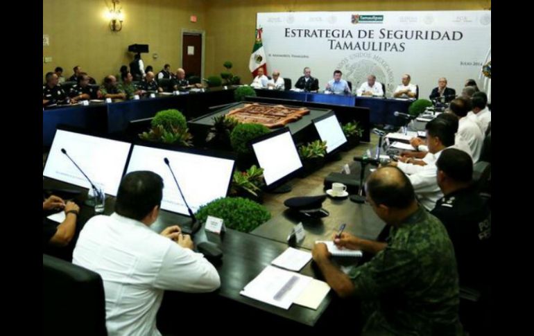 La reunión también es encabezada por Monte Alejandro Rubido y Jesús Murillo Karam. Tomada de @SEGOB_mx  /