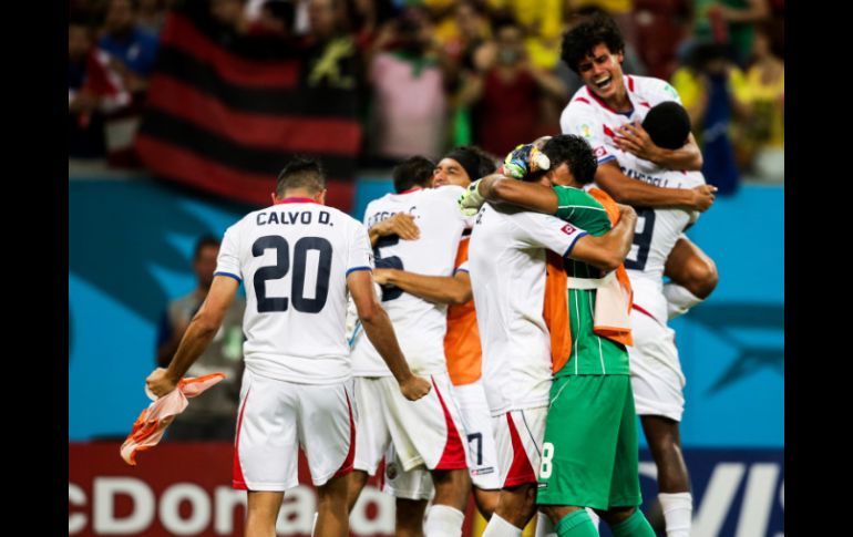 El cuadro costarricense es una de las sorpresas de Brasil 2014 al llegar a cuartos de final y que busca su pase a semifinales. MEXSPORT /