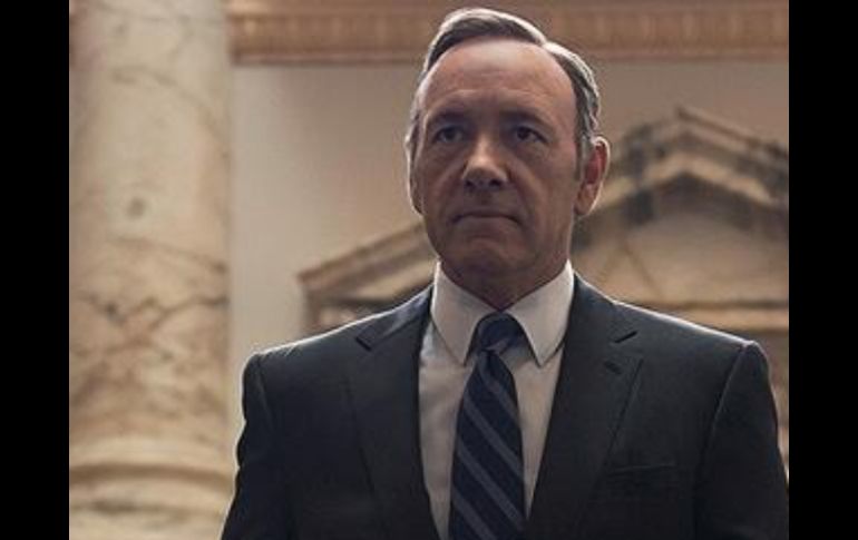 El actor Kevin Spacey interpreta al vicepresidente Frank Underwood, en la serie de culto de Netflix 'House of Cards'. ESPECIAL /