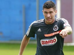 Jorge 'Chatón' Enríquez durante el entrenamiento de las Chivas de Guadalajara.  /