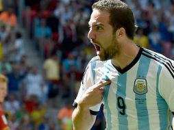 Higuaín consiguió el gol que llevaría al Albiceleste a las semifinales del Mundial. EFE /