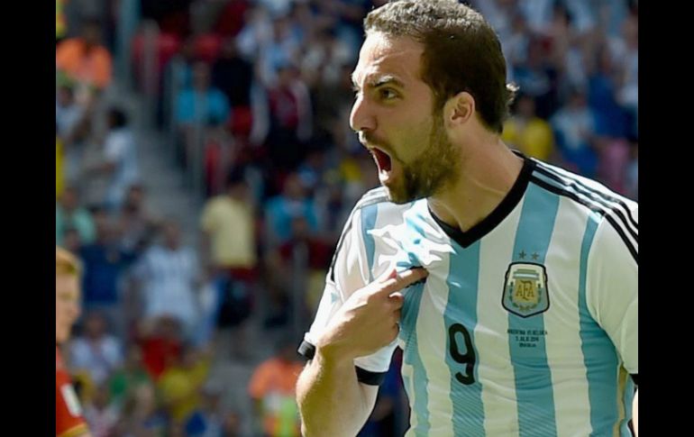 Higuaín consiguió el gol que llevaría al Albiceleste a las semifinales del Mundial. EFE /