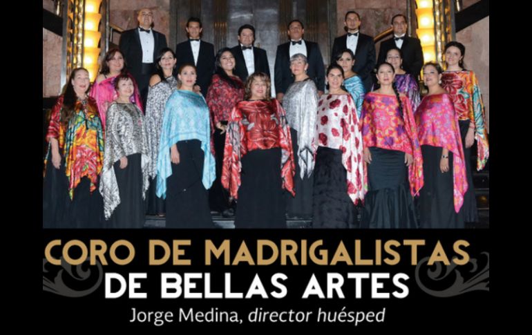 El Coro de Madrigalistas se presentará el próximo lunes en la Sala Principal del Palacio de Bellas Artes. ESPECIAL /