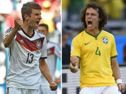 Thomas Müller, anotador de 4 goles en la Copa, se enfrentará a David Luiz, líder de la zaga brasileña. AFP /