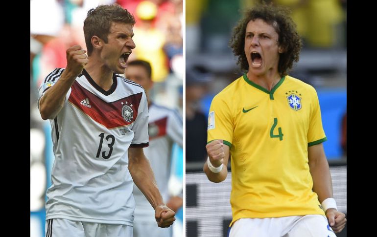 Thomas Müller, anotador de 4 goles en la Copa, se enfrentará a David Luiz, líder de la zaga brasileña. AFP /