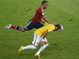 Esta acción impedirá a Ney jugar lo que resta del Mundial. AFP /