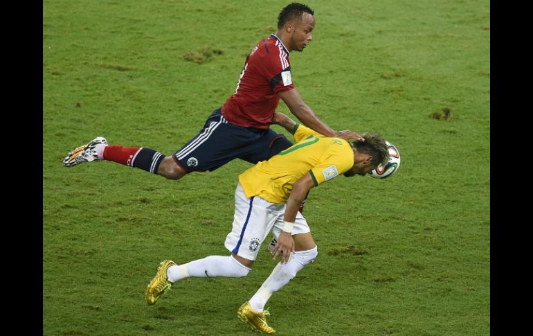 Esta acción impedirá a Ney jugar lo que resta del Mundial. AFP /