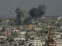 Aspecto de uno de los ataques aéreos realizados por Israel en la Franja de Gaza. AFP /