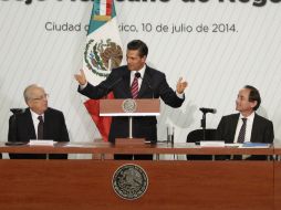 Enrique Peña Nieto participa en el encuentro con integrantes del Consejo Mexicano de Negocios. NTX /