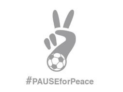 Logo de la iniciativa #PAUSEforPeace, cuyo objetivo es pedir por la paz en los cinco continentes. Foto: @SSFranciscol. ESPECIAL /