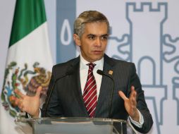 Mancera dice que la Ciudad de México demanda un cambio institucional que garantice su autonomía. NTX /