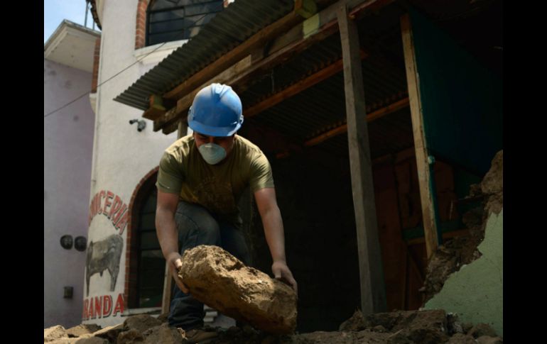 Actualmente las viviendas con daños menores están siendo reparadas. ARCHIVO /