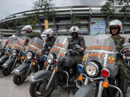 Alrededor de 25 mil 787 policías y militares garantizarán el orden público en la final del Mundial. AFP /