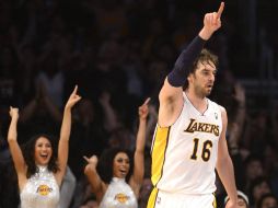 Gasol llegó a los Lakers en febrero de 2008 y disputó con ellos tres finales de la NBA consecutivas. ARCHIVO /