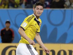 El futbolista colombiano, James Rodríguez quien se despidió del torneo en cuartos de final, tiene seis dianas. AFP /