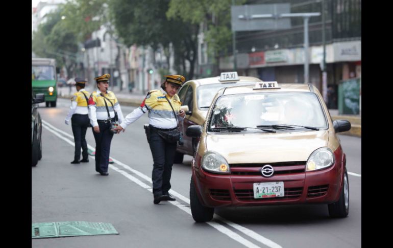 Un grupo de Ecoguardas realizan labores de vigilancia ambientan y de orientación a automovilistas. ARCHIVO /