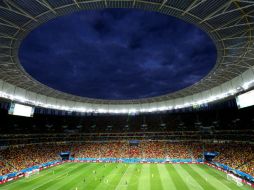 Vista general del partido por el tercer lugar disputado por Brasil contra Holanda en el Estadio Nacional de Brasilia. EFE /