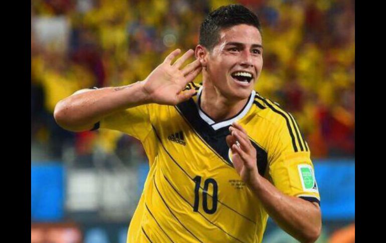 James Rodríguez terminó la competencia con seis goles en cinco encuentros. ESPECIAL /