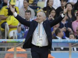 Alejandro Sabella se va con un doble sentimiento, la frustración por no lograr el sueño pero por otro el del deber cumplido. AFP /