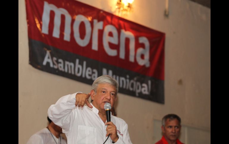 Morena, de López Obrador, recibirá 31 millones 756 mil pesos para gastos ordinarios. ARCHIVO /