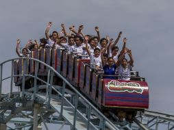 Los deportistas disfrutaron de todos las atracciones que ofrece el parque de diversiones.  /