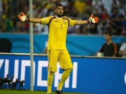 Romero se convirtió en héroe porque atajó dos tiros y acalló, así, las críticas y cuestionamientos de los periodistas deportivos. MEXSPORT /