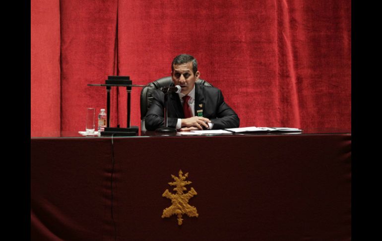 El presidente Humala impartió una conferencia magistral a los cadetes del Colegio Militar. NTX /