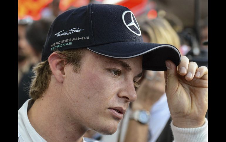 El alemán Nico Rosberg (Mercedes), líder del Mundial de Fórmula Uno, saldrá primero en el Gran Premio de Alemania. EFE /