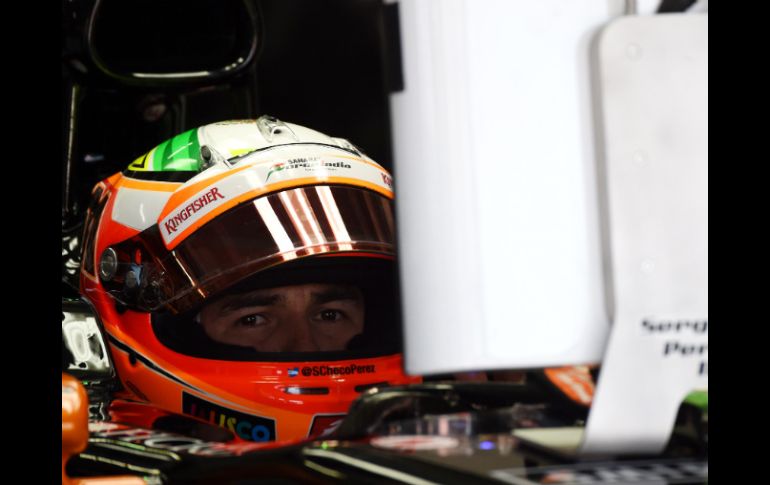 El piloto de Force India tuvo una mejor vuelta de un minuto y 18.035 segundos en el Q2 de F1. AFP /