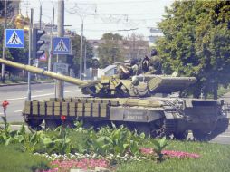 Donetsk, la ciudad escenario de combates entre las fuerzas ucranianas y rebeldes prorrusos es también la sede del club. AFP /