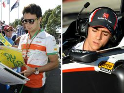 Sergio Pérez y Esteban Gutiérrez son actualmente los dos pilotos mexicanos en la F1. ARCHIVO /