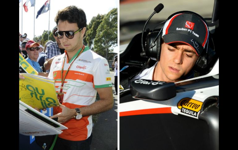 Sergio Pérez y Esteban Gutiérrez son actualmente los dos pilotos mexicanos en la F1. ARCHIVO /