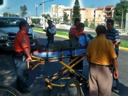 El estado de salud del hombre atropellado esta mañana en avenida Parres Arias fue reportado como regular.  /