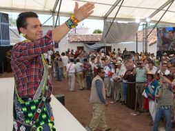 Enrique Peña Nieto presenta los resultados de la Cruzada Nacional Contra el Hambre. NTX /