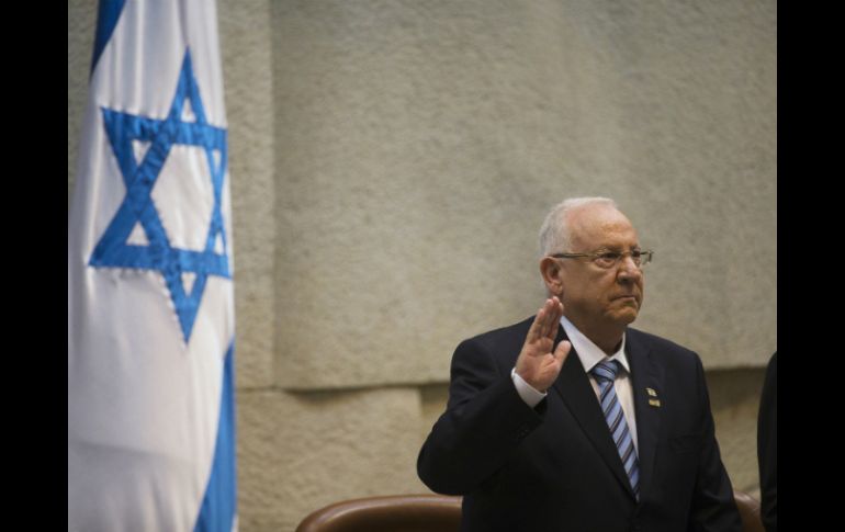 Reuvén Rivlin jura como el décimo presidente de Israel. AP /